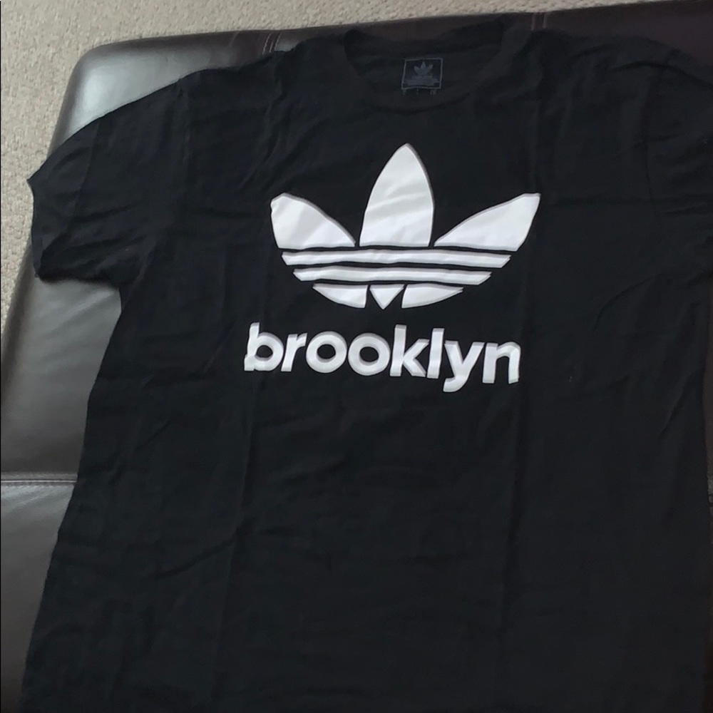 adidas brooklyn black and white tshirt